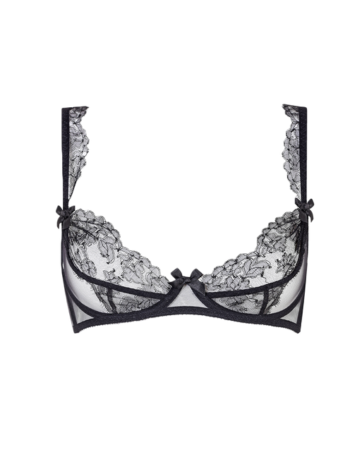 Willa Plunge Non Padded Bra Black | Agent Provocateur