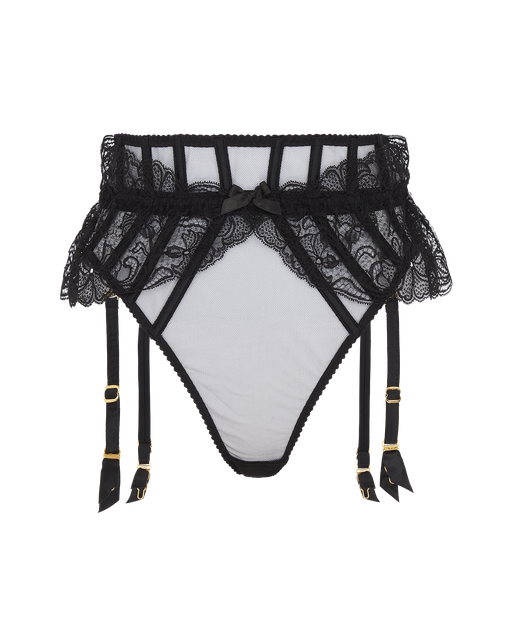 Rozlyn Suspender Thong Black | Agent Provocateur