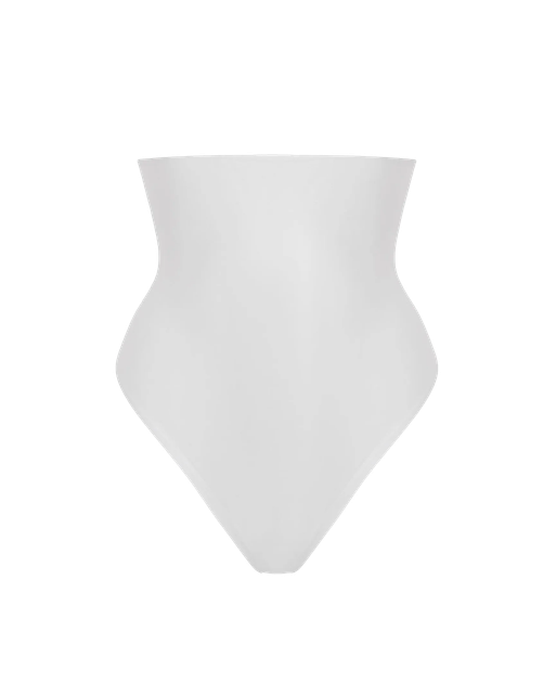 Dion High Waisted Sculpting Thong White | Agent Provocateur