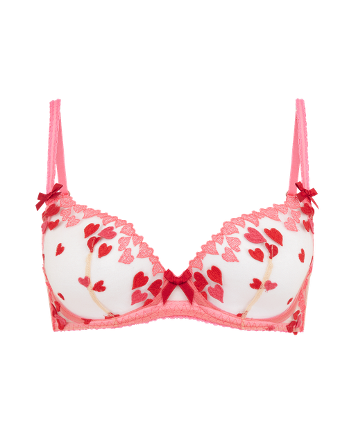 Cupid Plunge Underwired Bra Pink | Agent Provocateur