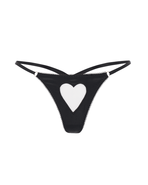 ETTIE SILK THONG Black | Agent Provocateur