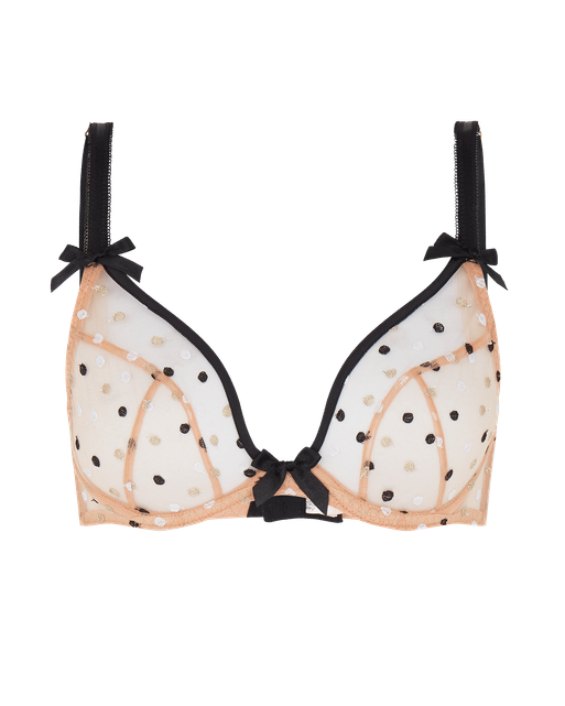 Brie Plunge Underwired Bra Black | Agent Provocateur