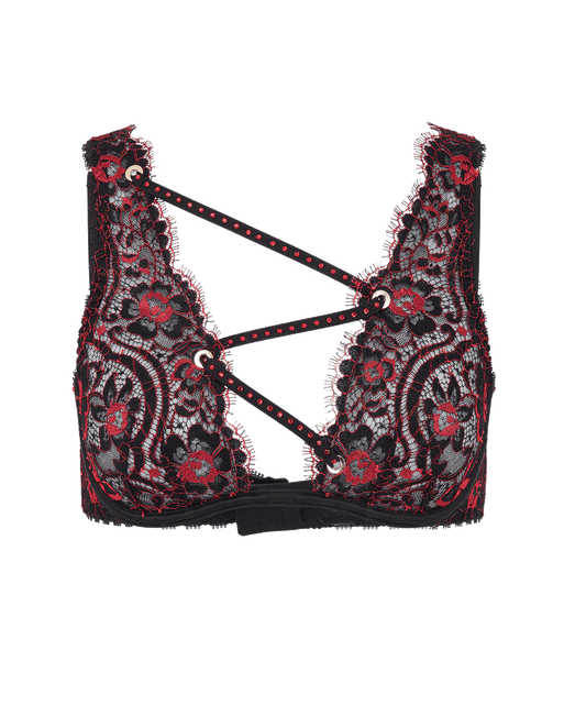 Harlo Plunge Underwired Bra Black | Agent Provocateur