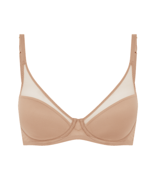 Lucky Padded Plunge Underwired Bra Noisette | Agent Provocateur