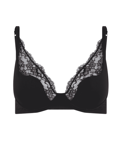 Brigette Padded High Apex Underwired Bra Black | Agent Provocateur