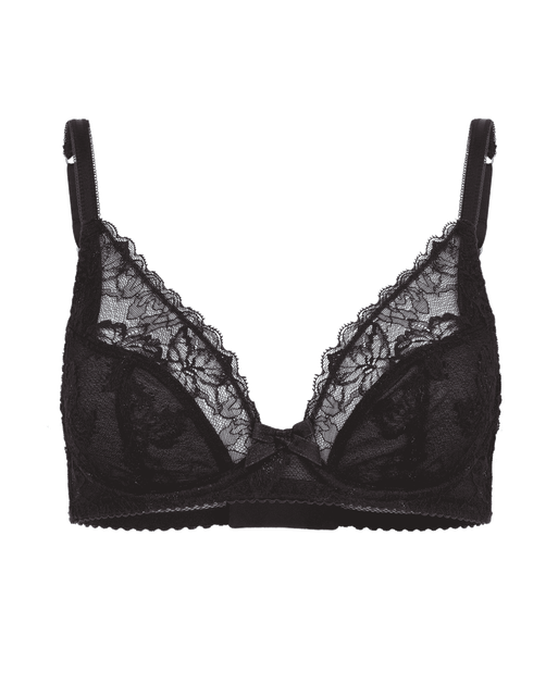 Leni Plunge Underwired Bra Black | Agent Provocateur