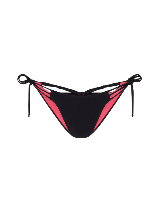 Laticia Bikini Bottom Black/Neon Pink | Agent Provocateur