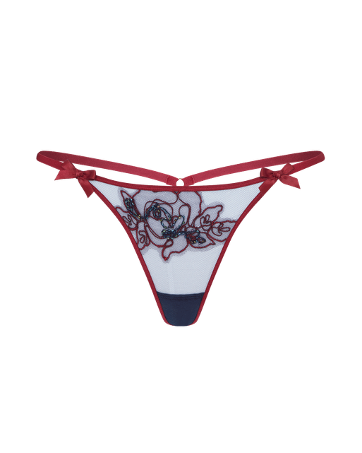 Lindie Thong Plum/Navy | Agent Provocateur