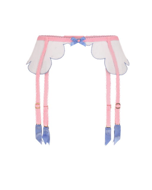 Lorna Suspender Baby Pink/Blue | Agent Provocateur