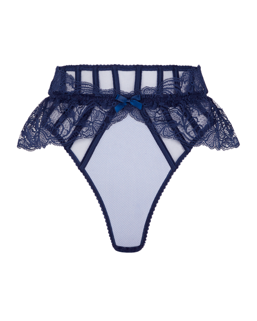 Rozlyn Suspender Thong Navy | Agent Provocateur