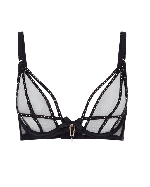 Rubi Plunge Underwired Bra Black | Agent Provocateur
