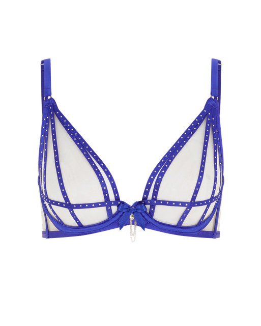 Rubi Plunge Underwired Bra Cobalt/Cobalt | Agent Provocateur
