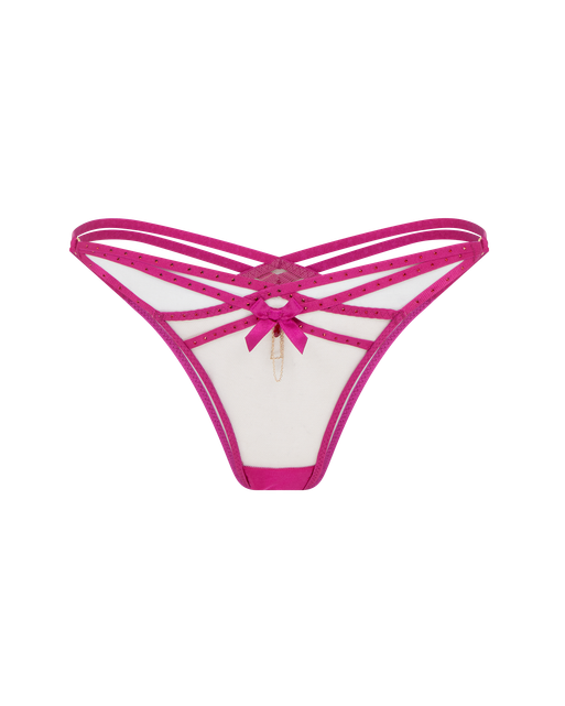 Rubi Full Brief Magenta/Sand | Agent Provocateur