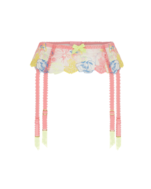 Zuri Suspender Pink Multicolour | Agent Provocateur
