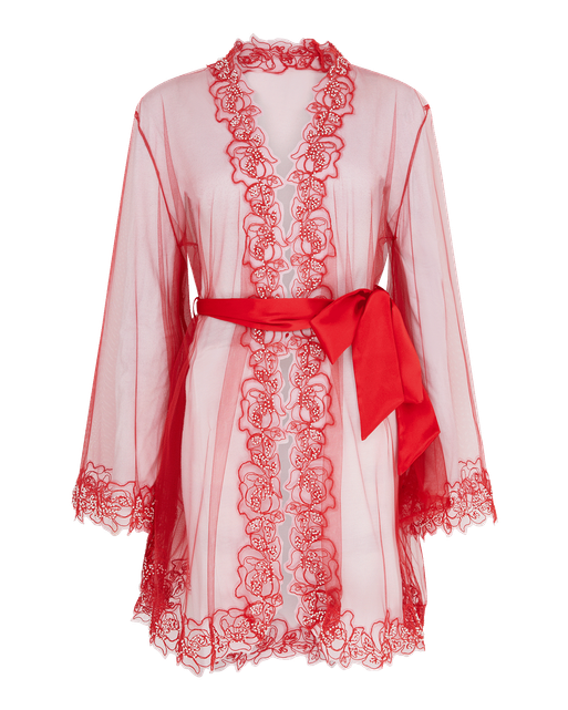Lindie Short Gown Red/Red | Agent Provocateur