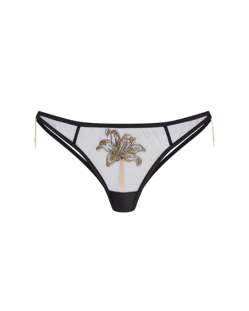Auretta Thong Black/Gold | Agent Provocateur