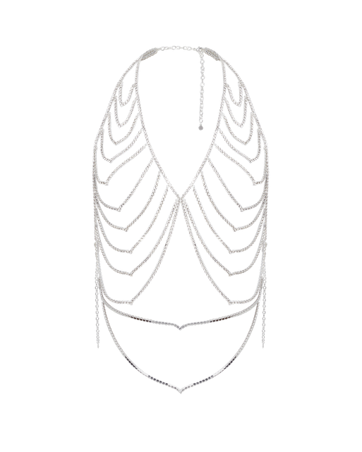 Elliotte Waistcoat Silver/Crystal | Agent Provocateur