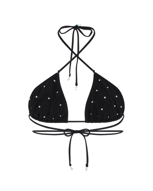 Isameya Bikini Top Black/Iridescent | Agent Provocateur
