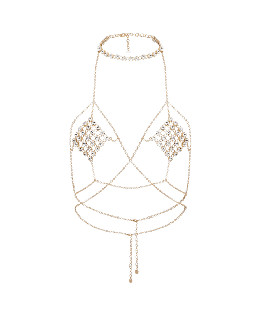 Kensia Body Chain Gold/Crystal | Agent Provocateur