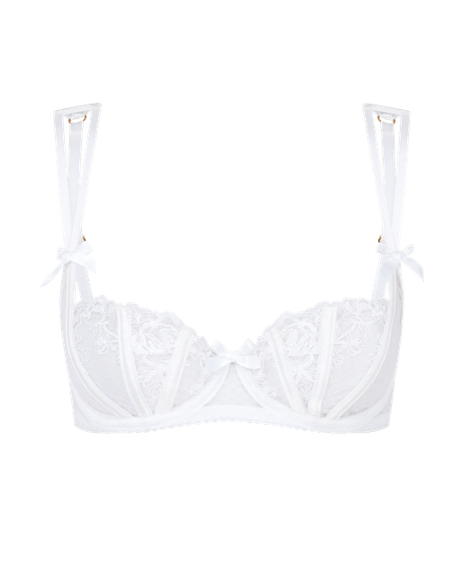 Rosia Balconette Underwired Bra White | Agent Provocateur