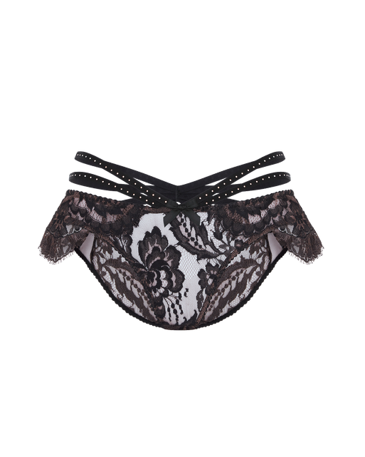 Temptressa Full Brief Mink/Black | Agent Provocateur
