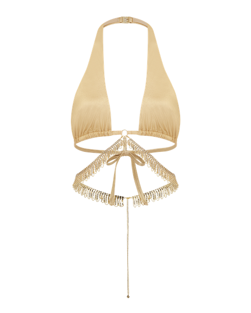 Cassiana Bikini Top Gold/Gold | Agent Provocateur