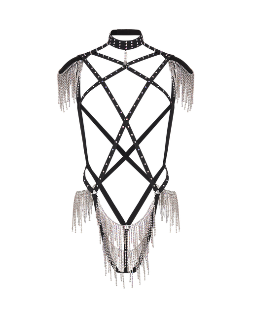 Deimante Playsuit Black/Aurora Borealis | Agent Provocateur