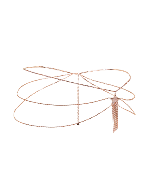 Dustie Belly Chain Rose Gold/Crystal | Agent Provocateur