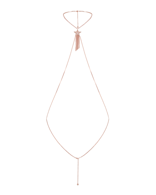 Dustie Body Chain Rose Gold/Crystal | Agent Provocateur