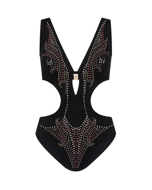 Presilli Swimsuit Black/Silver | Agent Provocateur