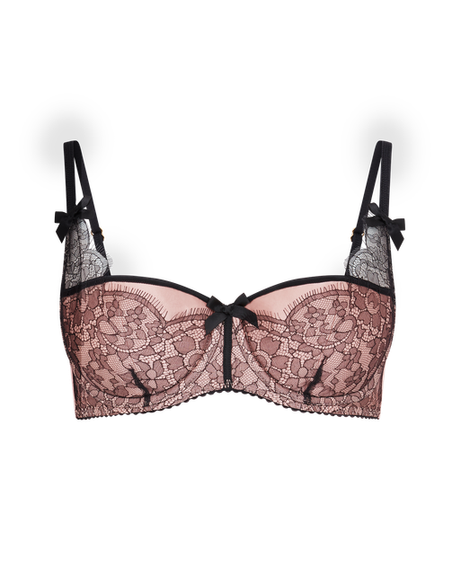 Sammi Balconette Underwired Bra Nude/Black | Agent Provocateur