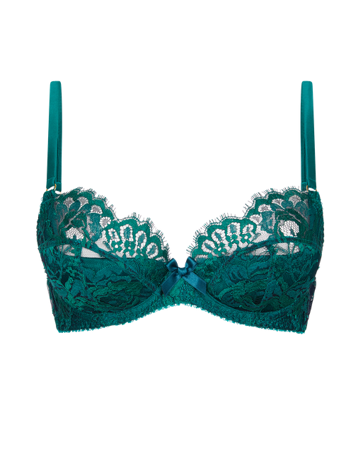 Solanna Plunge Underwired Bra Solanna Green | Agent Provocateur