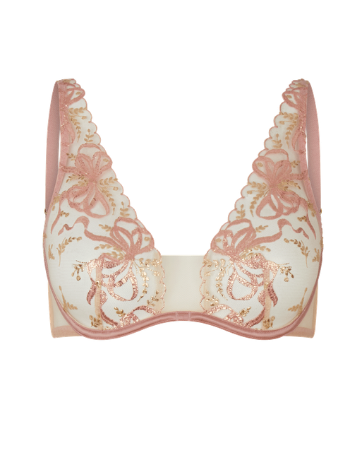 Svanna Plunge Underwired Bra Sand | Agent Provocateur