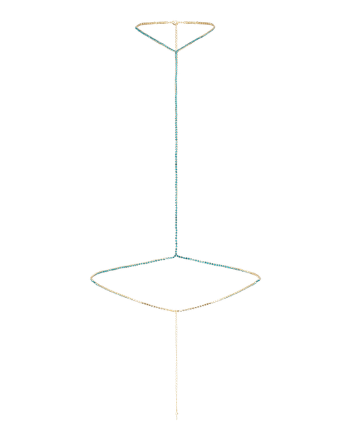 Bougie Bodychain Blue/Gold | Agent Provocateur