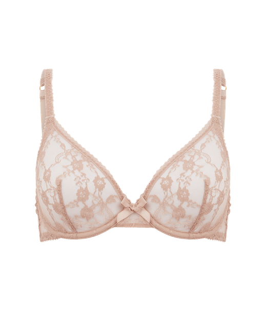 Laily Plunge Underwired Bra Praline | Agent Provocateur