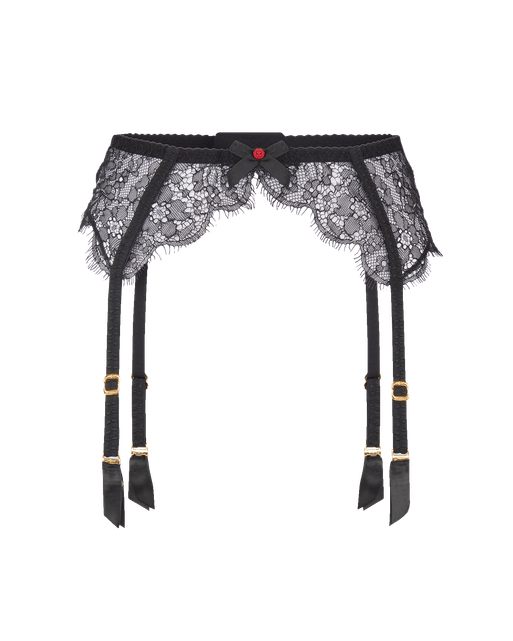Lorna Lace Suspender Black | Agent Provocateur