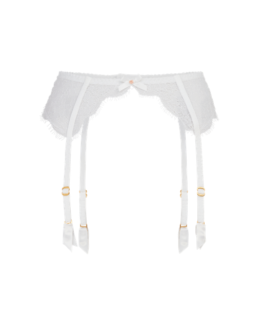 Lorna Lace Suspender White | Agent Provocateur