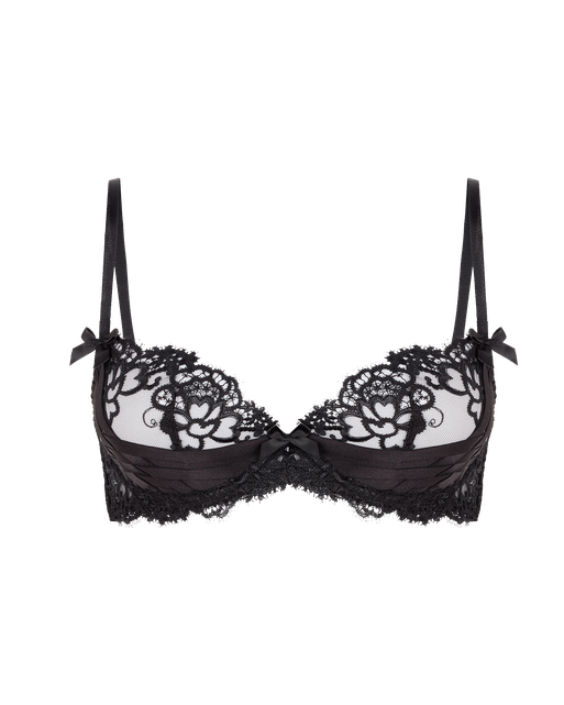 Dioni Plunge Underwired Bra Black | Agent Provocateur