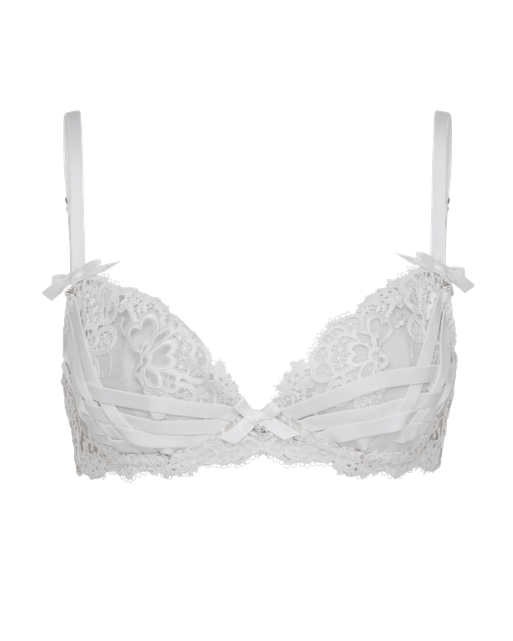 Dioni Plunge Underwired Bra White | Agent Provocateur