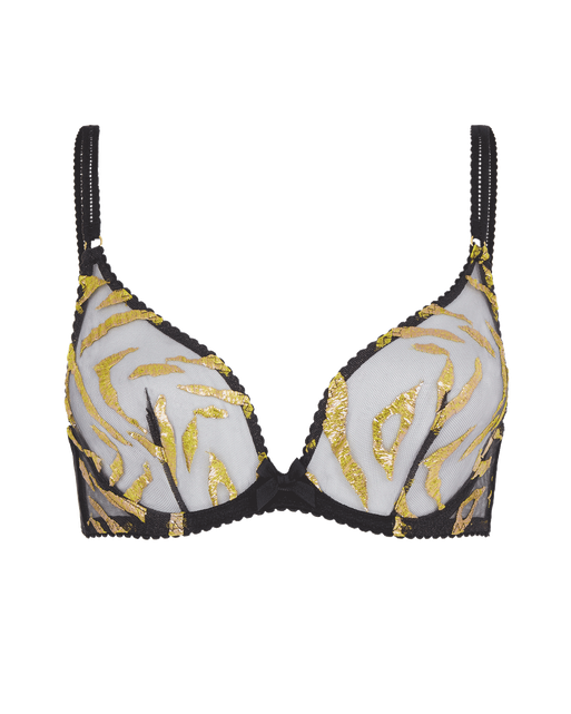 Pawla Plunge Underwired Bra Black | Agent Provocateur