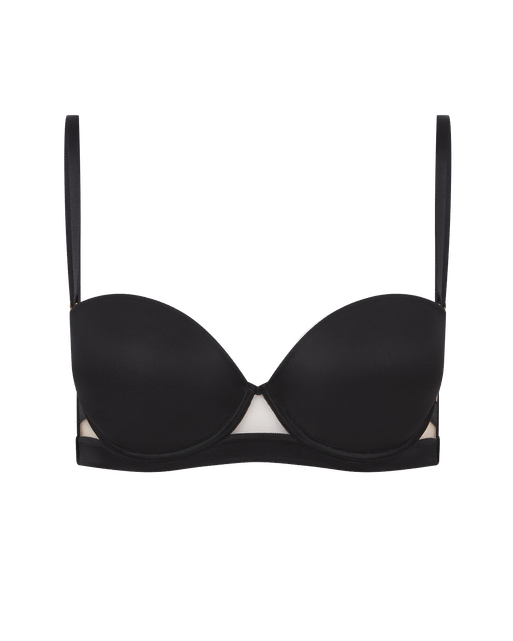 Lucky Strapless Underwired Bra Black | Agent Provocateur