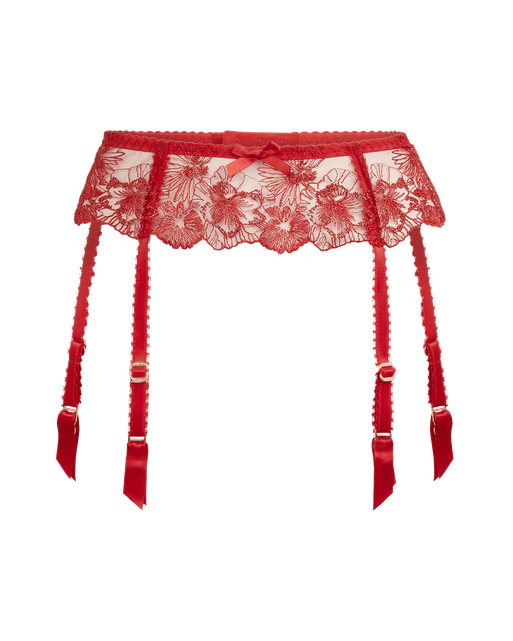 Astria Suspender Metallic Red | Agent Provocateur
