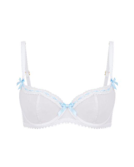 Claira Plunge Underwired Bra White | Agent Provocateur