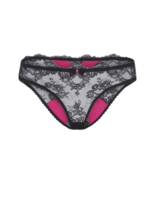Maddy Full Brief Black/Pink | Agent Provocateur