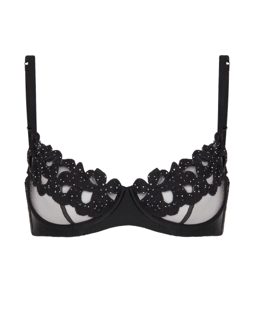 Angelinna Demi Cup Underwired Bra Black | Agent Provocateur