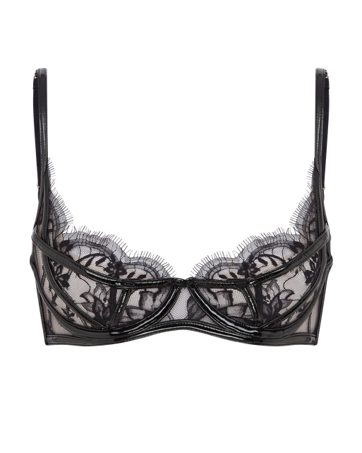 Alyss Plunge Underwired Bra Black | Agent Provocateur