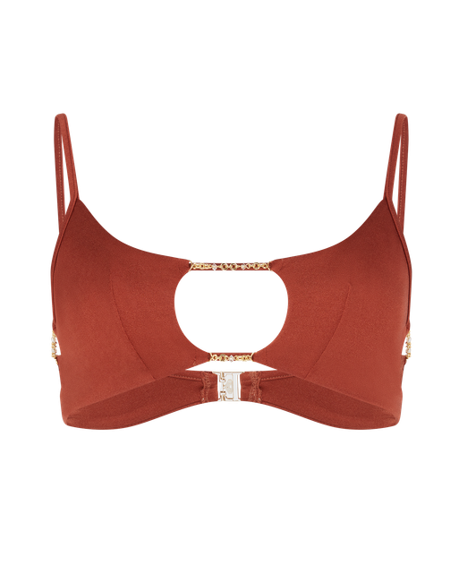 Christiana Bikini Top Brown | Agent Provocateur