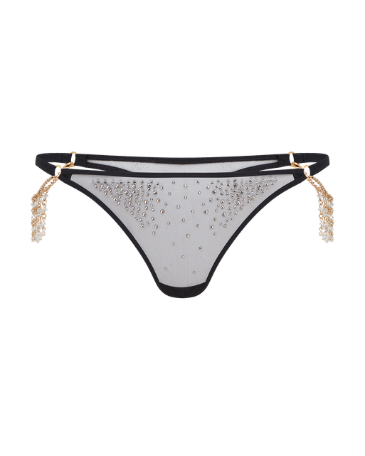 Solar Thong Black/Crystal | Agent Provocateur