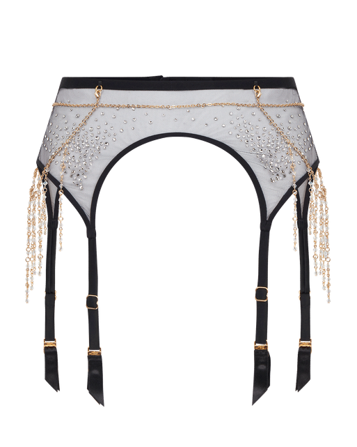 Solar Suspender Black/Crystal | Agent Provocateur
