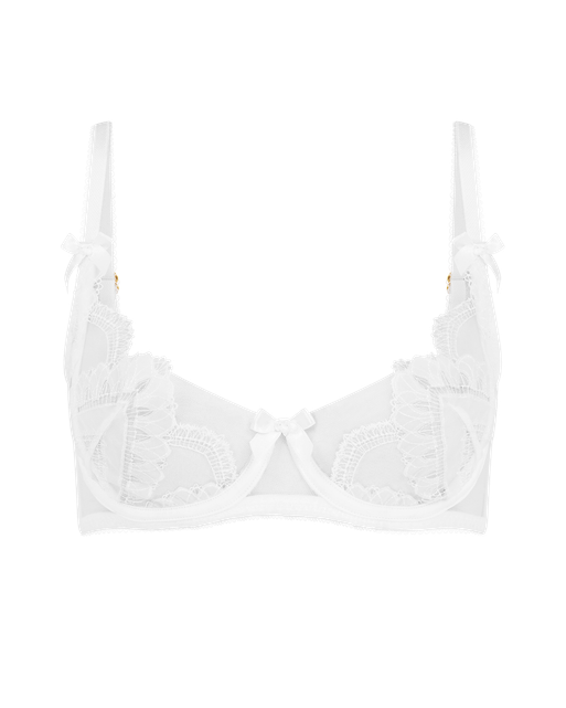 Alysia Balconette Underwired Bra White | Agent Provocateur